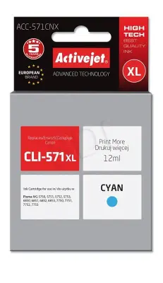 ActiveJet plava tinta Canon CLI-571C XL