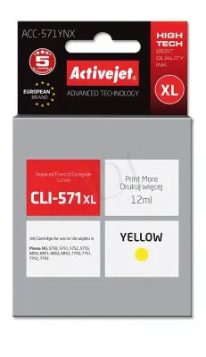 ActiveJet Canon CLI-571Y XL žuta tinta