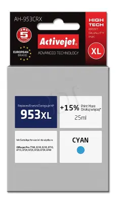 ActiveJet cijan tinta HP 953XL F6U16AE