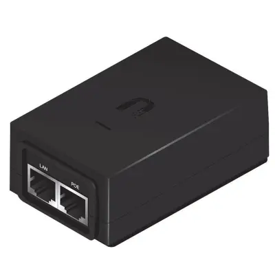 Rezervni PoE48V Giga portovi 24W s uključenim 230V kabelom crna