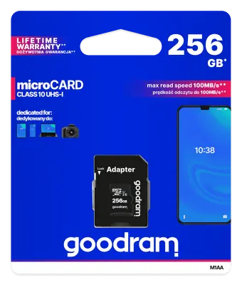 MicroSD memorijska kartica 256GB UHS-I + adapter