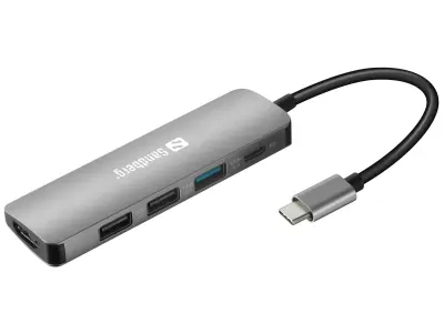 Sandberg USB-C HDMI+3xUSB+PD 100W doking stanica