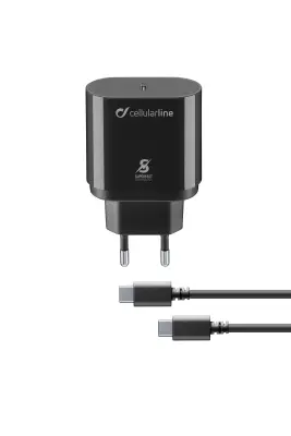 CELLULARLINE KUĆNI PUNJAČ USB-C I KABEL C-C 25W