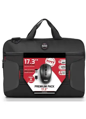 Port premium pack torba 17,3" + bežični miš, crna