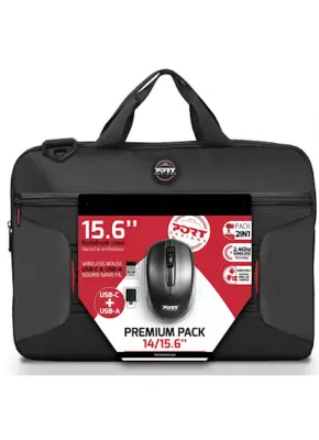 Port premium pack torba 15,6" i bežični miš, crna