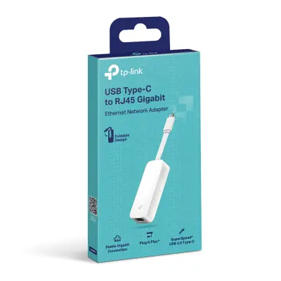TP-Link UE300C USB Type-C na Ethernet adapter, USB 3.0 port, 10/100/1000