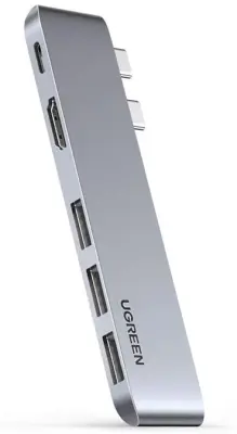 UGREEN USB-C hub za MacBook (HDMI, USB-C, 2x USB 3.0) - kutija