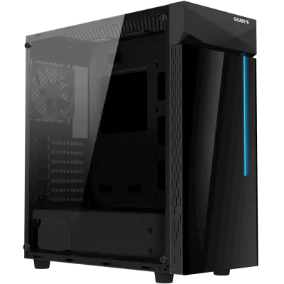 Gigabyte C200 GLASS ATX RGB osvijetljena kućišta, crna