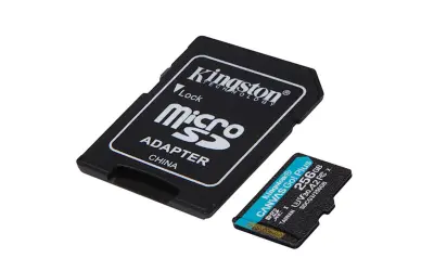 Memorijska kartica Kingston 256GB microSD Canvas Go! Plus, class 10 UHS-I, sa adapterom