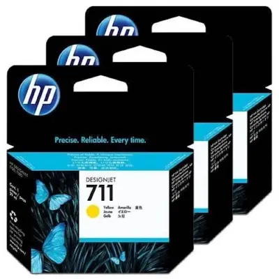 HP CZ136A tinta 80 ml, 3x žuta br. 711
