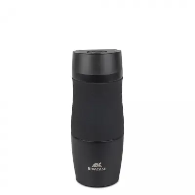Šalica - termo RivaCase Garda 90345BM Black Matt Vacuum travel mug 0.38L, plastika, čelik 18/10