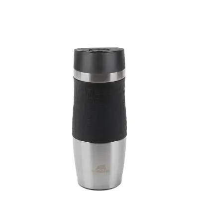 Šalica - termo RivaCase Garda 90346SL Silver Vacuum travel mug 0.38L, plastika, čelik 18/10