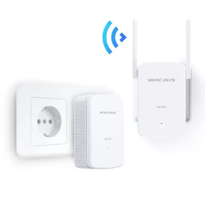 HPAV Powerline 1xLAN RJ45 220V MERCUSYS 300Mb/s (1+1) WLAN (MP510)