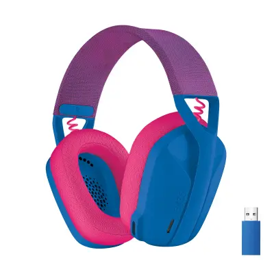 Slušalice Logitech G435, gaming, bežične, plavo-crvene