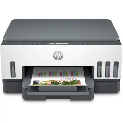 HP Smart Tank 720 All-in-One (6UU46A) Color Inkjet MF pisač - Print, Scan, Copy, Duplex, Wi-Fi, USB, CISS, A4