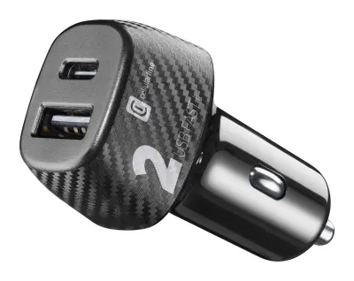 CELLULARLINE AUTO PUNJAČ MULTIPOWER ADAPTER FAST+ DUAL USB-A/USB-C 32W
