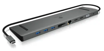 Icybox IB-DK2106-C dokovna stanica s 100W Power Delivery i 3 video izlaza