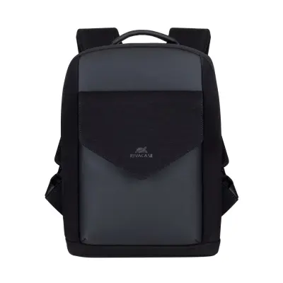 Ruksak RivaCase 13.3" Cardiff 8521 Black Canvas Urban backpack