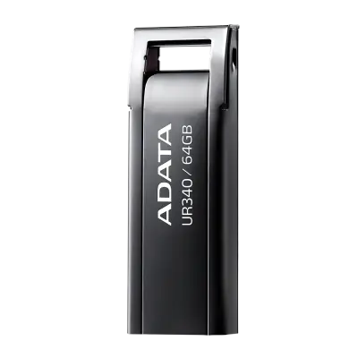 USB Stick ADATA UR340, 64GB, USB3.2 crni-metal