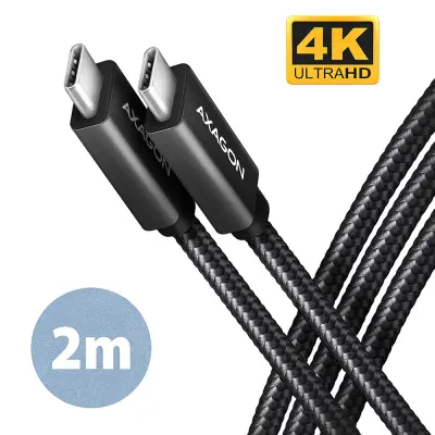 Axagon USB-C na USB-C kabel 3.2, 2 m, PD 100 W
