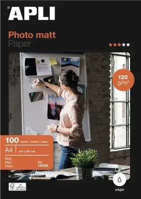 APLI foto papir, A4, 120 g/m², mat