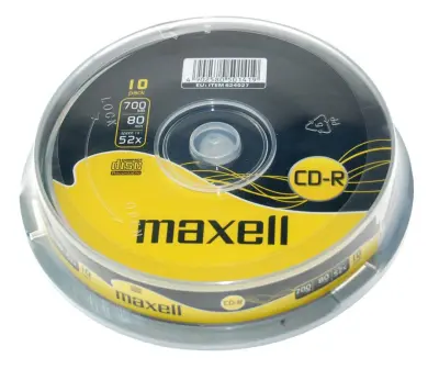 Maxell CD-R 700MB XL 52X, pakiranje od 10 komada