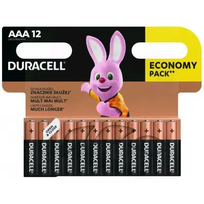 Duracell Basic LR03/AAA alkalne baterije, pakiranje od 12 komada