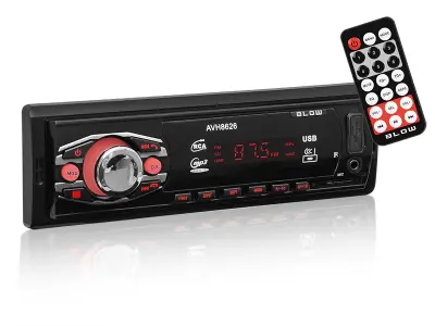 12V 1DIN auto radio 4x25W MP3 USB SD MMC Bluetooth