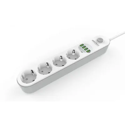 2m električni razdjelnik 4x USB punjač