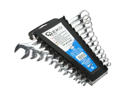 Set od 12 ravnih poliranih ključeva 6-22mm