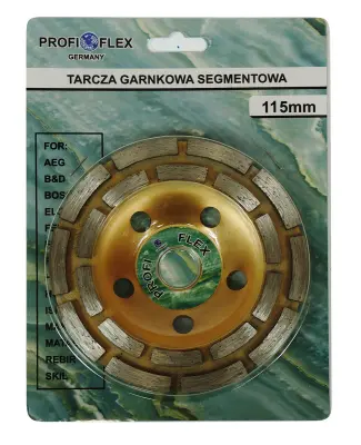 Segmentirana dijamantna ploča za brušenje betona 115 mm