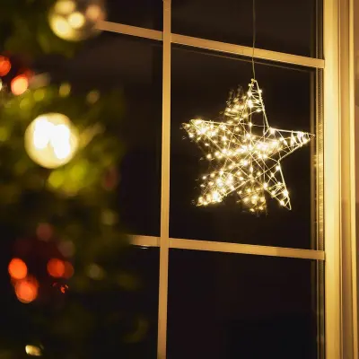 LED božićna dekoracija za prozor zvijezda 2