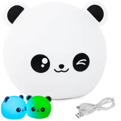 LED RGB punjiva meka dječja svjetla na dodir 1200mAh USB panda