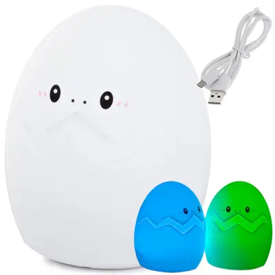 LED RGB punjivo meko dječje svjetlo na dodir 1200mAh USB jaje
