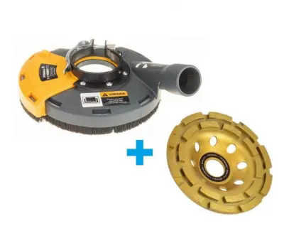 Usis za kutnu brusilicu 115-125 mm + ploča 125 mm dvoredna
