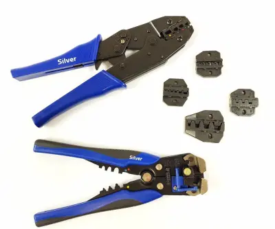 Set grip kliješta za kontakte kabela i kompresiju + 5 matrica u vrećici