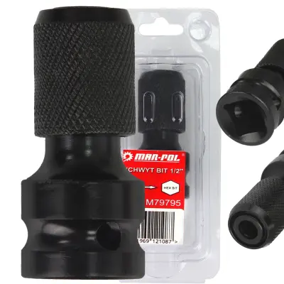 Pričvrstite adapter 1/2 na HEX 1/4