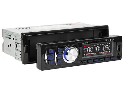 12V 1DIN auto radio 4x50W MP3 USB SD MMC RDC