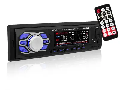 12V 1DIN auto radio 4x50W MP3 USB SD MMC Bluetooth