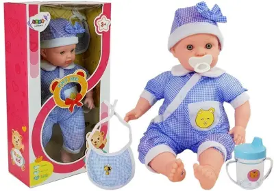 Lutka plava odjeća 45 cm