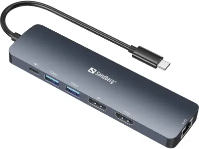 Sandberg USB-C 8K dock za prikaz