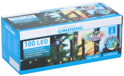 Novogodišnji lančić 100 LED RGB u boji 7,5m outdoor