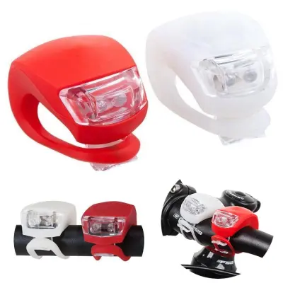 Set od dva silikonska biciklistička svjetla 2+2 LED