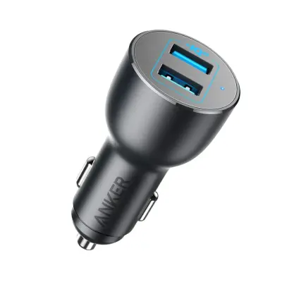 Punjač ANKER POWERDRIVE III 2-PORT 36W CHARGER: CRNA-AUTO PUNJAČ