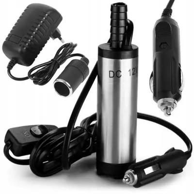 Potopna pumpa za odvodnju - 12V pumpa za tekućinu i dizel + 220V adapter