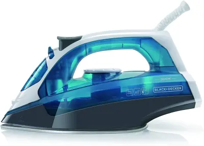Black+Decker BXIR2200E parno željezo (2200 W; bijelo i plavo)