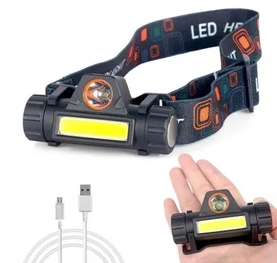 Punjiva 1200mAh LED COB naglavna svjetiljka sa magnetom