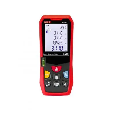 Baterijski HD LCD laserski daljinomjer 80m LM80