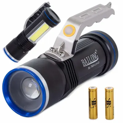 3u1 aluminijska punjiva LED svjetiljka XM-L T6 USB 400m CREE COB