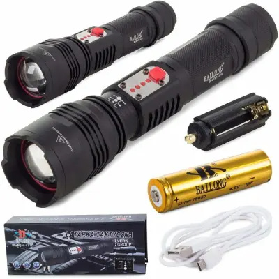 Alu punjiva LED vojna svjetiljka XM-L T6 USB 400m